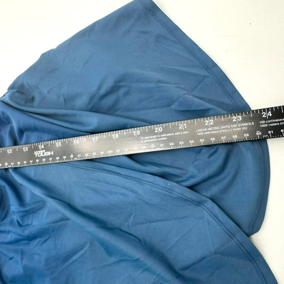 LANE BRYANT CACIQUE size 26 Blue Swim Bra Tankini‎ Top Wireless Padded Faux Wrap - Picture 5 of 6